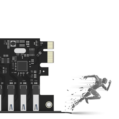 Orico PVU3 PCI-E 7x USB 3.0 Expansion Card for Desktop - Black_11