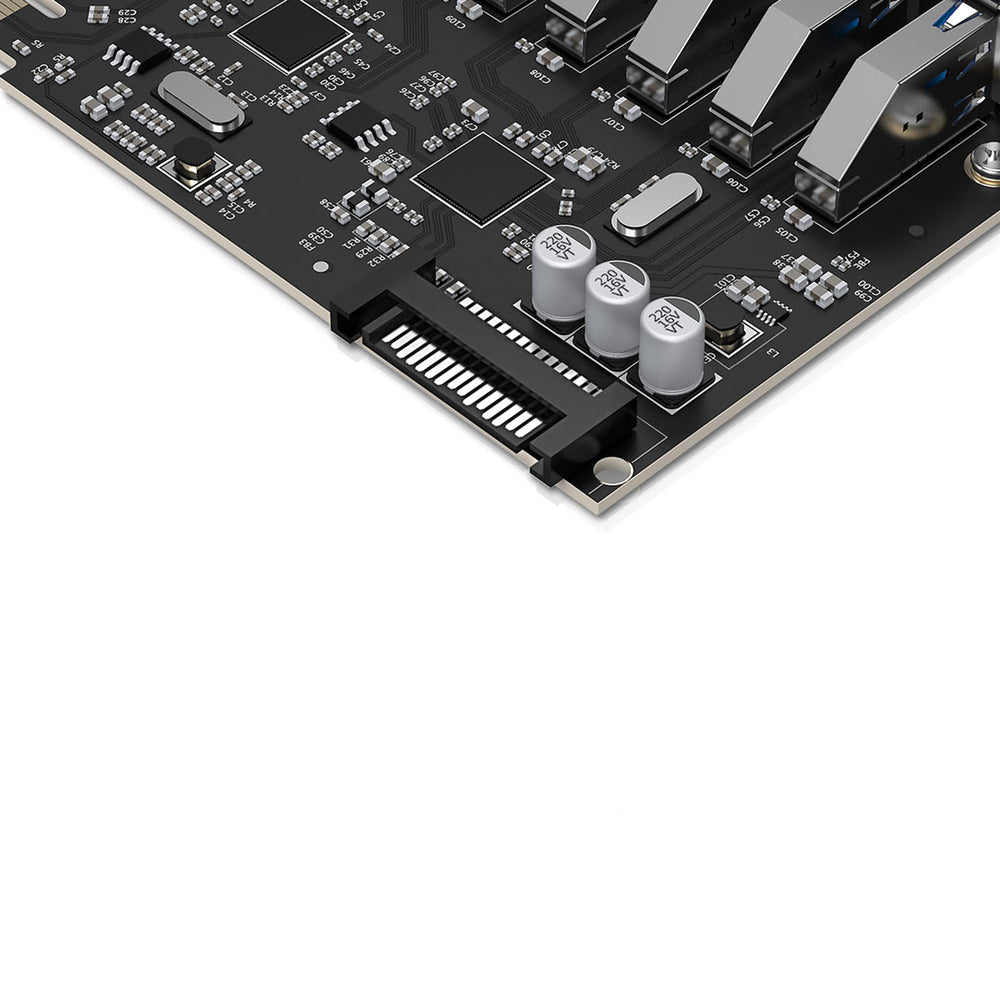 Orico PVU3 PCI-E 7x USB 3.0 Expansion Card for Desktop - Black_12