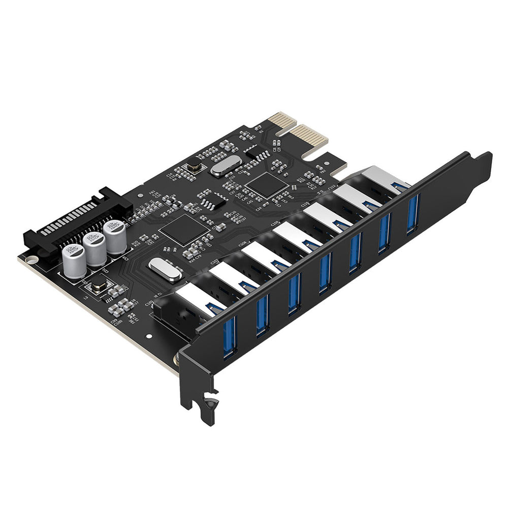 Orico PVU3 PCI-E 7x USB 3.0 Expansion Card for Desktop - Black_1