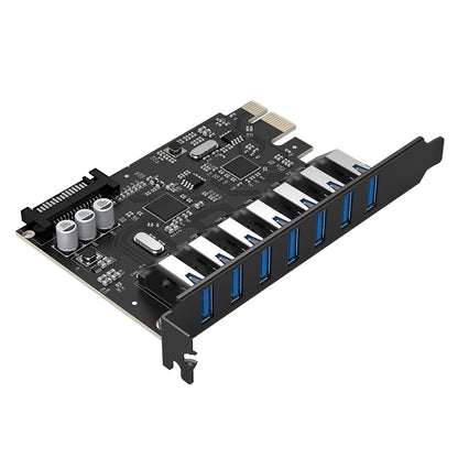Orico PVU3 PCI-E 7x USB 3.0 Expansion Card for Desktop - Black_1