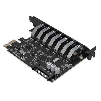 Orico PVU3 PCI-E 7x USB 3.0 Expansion Card for Desktop - Black_4