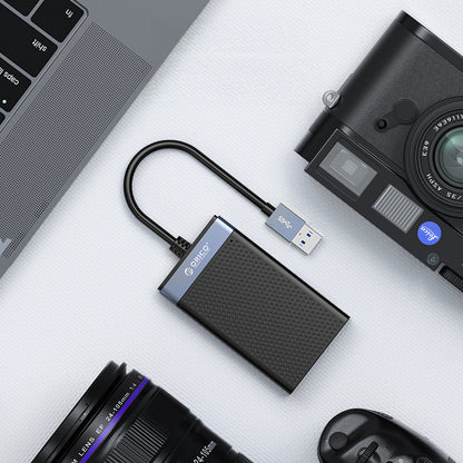 Orico CL4D-A3 USB-A 3.0 SD microSD CF MS 5 Gb/s Memory Card Reader - Black and Silver_10