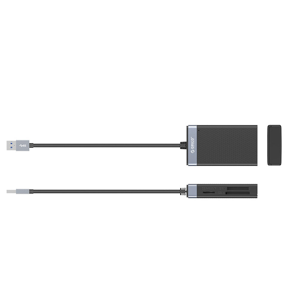 Orico CL4D-A3 USB-A 3.0 SD microSD CF MS 5 Gb/s Memory Card Reader - Black and Silver_1