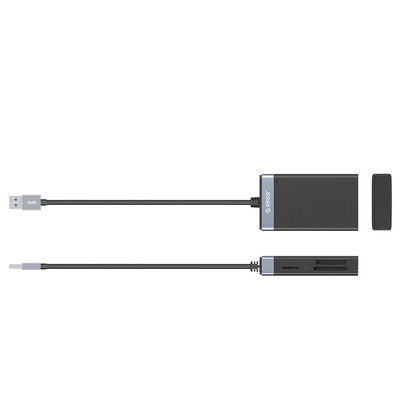 Orico CL4D-A3 USB-A 3.0 SD microSD CF MS 5 Gb/s Memory Card Reader - Black and Silver_1
