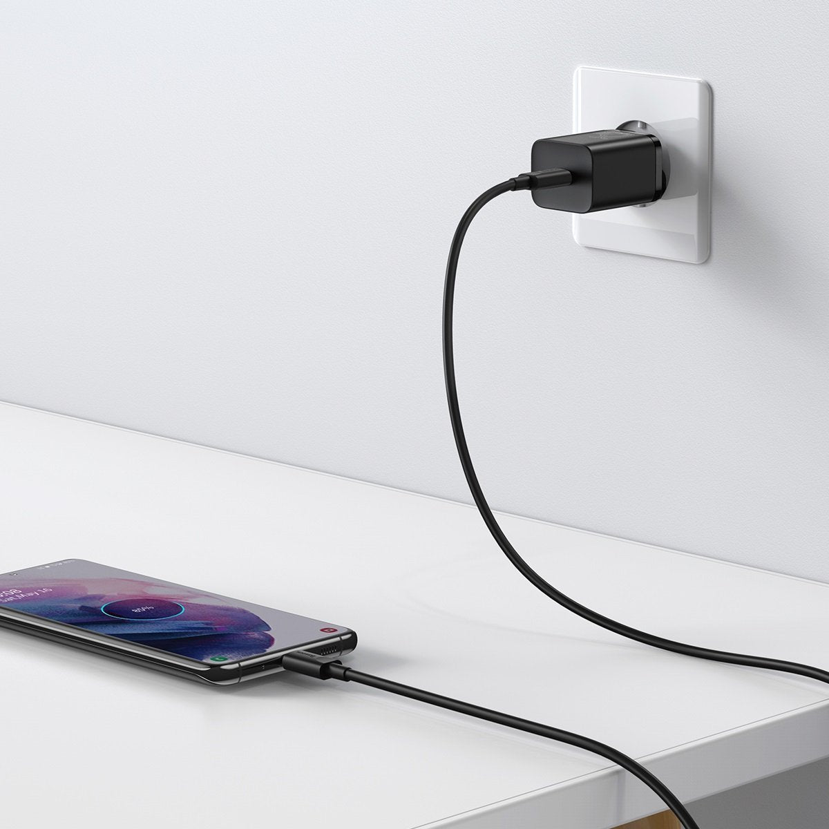 Baseus Super Si fast charger Quick Charge 3.0 Power Delivery 25W 3A + Cable USB Type C - USB Type C 3A 1m black (TZCCSUP-L01)_16