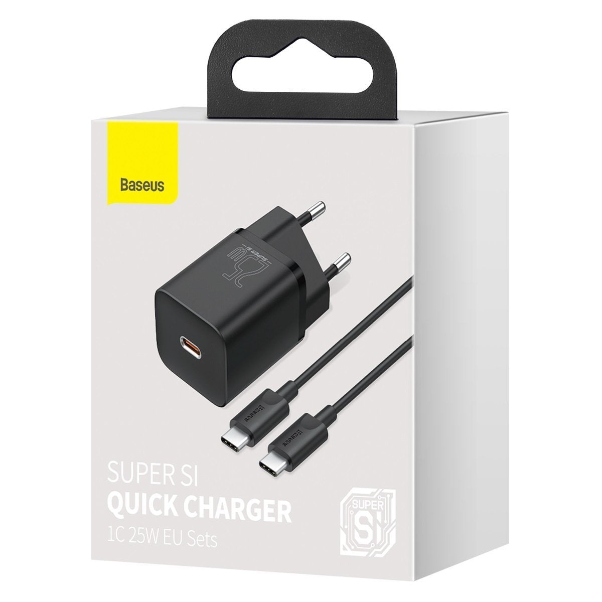 Baseus Super Si fast charger Quick Charge 3.0 Power Delivery 25W 3A + Cable USB Type C - USB Type C 3A 1m black (TZCCSUP-L01)_23
