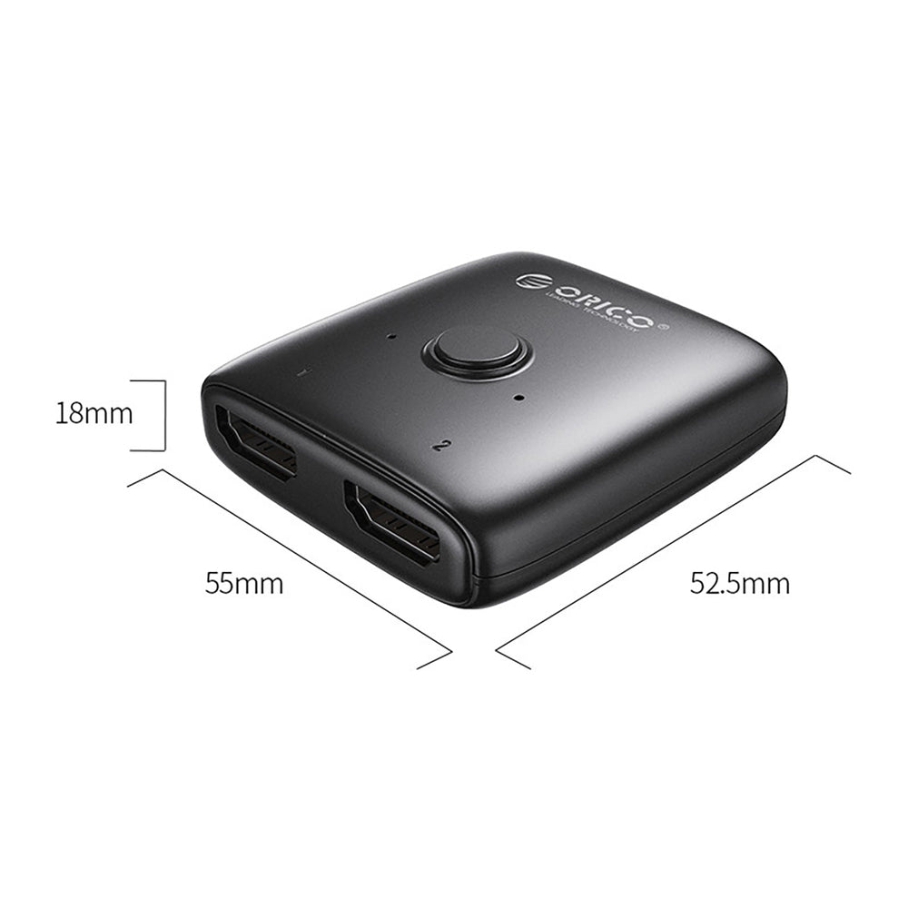 Orico AS2-A1 HDMI Adapter Bi-directional Splitter - Black_3