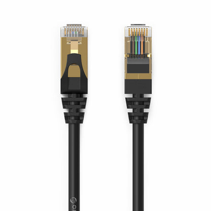 Network Cable Orico PUG-C7, UTP, Cat7, 2m, Black _0