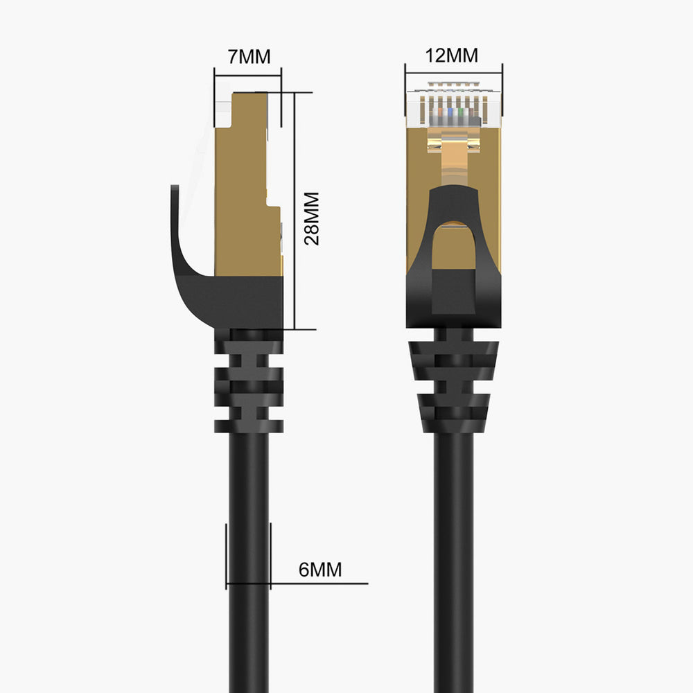Network Cable Orico PUG-C7, UTP, Cat7, 5m, Black _4