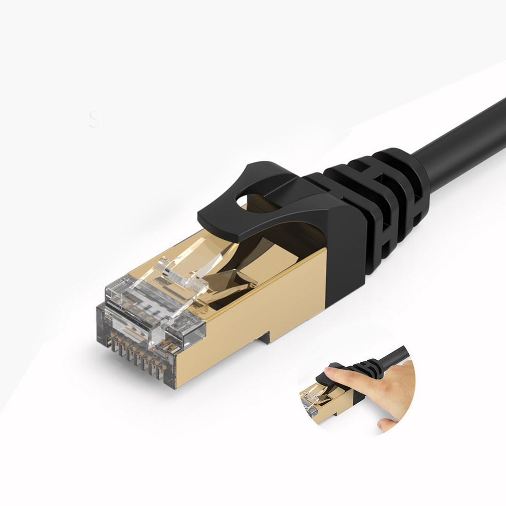 Orico PUG-C7 CAT7 10Gbps RJ45 Ethernet Network Cable Internet LAN Round 20m - Black_10