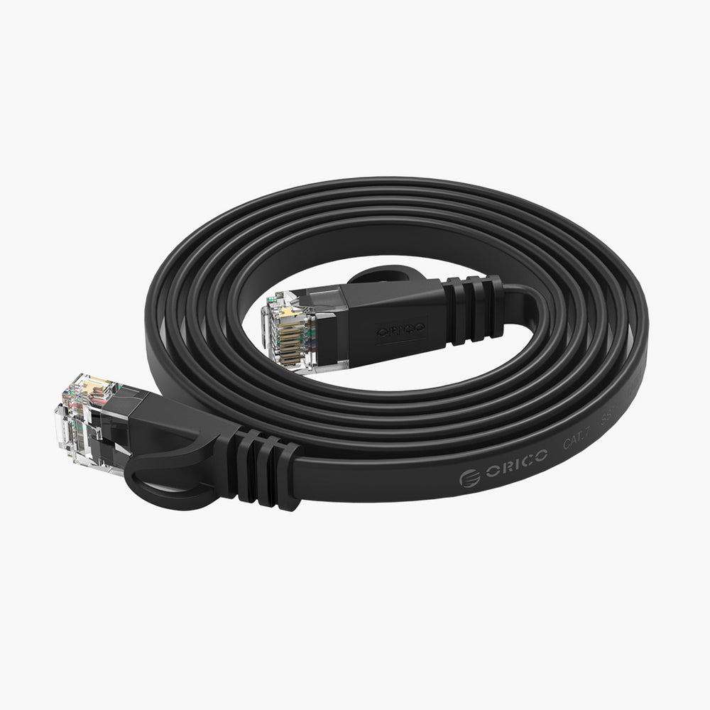 Orico PUG-C7B CAT7 10Gbps RJ45 Ethernet Network Cable Internet LAN Flat 8m - Black_5