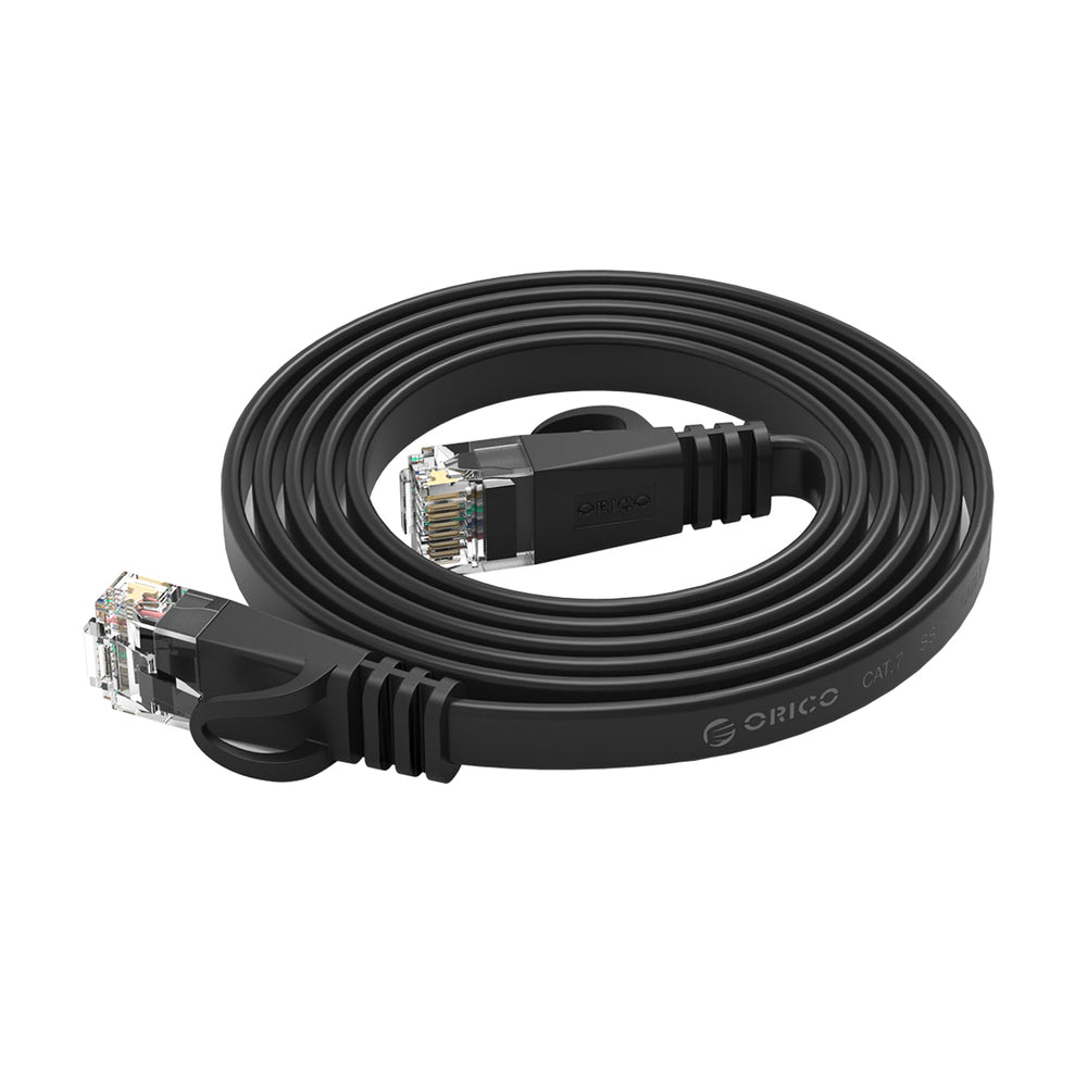 Orico PUG-C7B CAT7 10Gbps RJ45 Ethernet Network Cable Internet LAN Flat 20m - Black_5