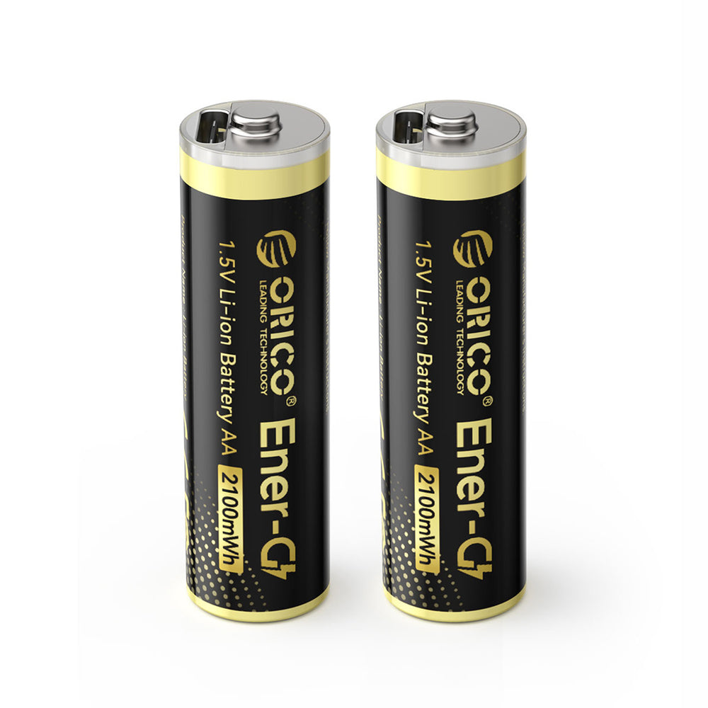 Orico Ener-G EG5C lithium battery 1.5V 2100mWh AA USB-C rechargeable battery 2 pcs._0