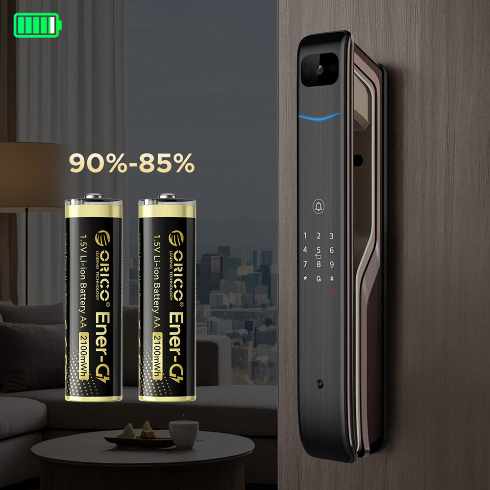 Orico Ener-G EG5C lithium battery 1.5V 2100mWh AA USB-C rechargeable battery 2 pcs._5
