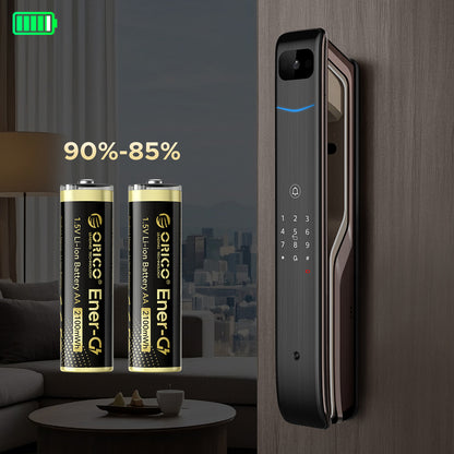 Orico Ener-G EG5C lithium battery 1.5V 2100mWh AA USB-C rechargeable battery 2 pcs._5