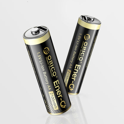 Orico Ener-G EG5C Lithium Battery 1.5V 2100mWh AA USB-C Rechargeable Battery with Charging Cable 4 pcs._1