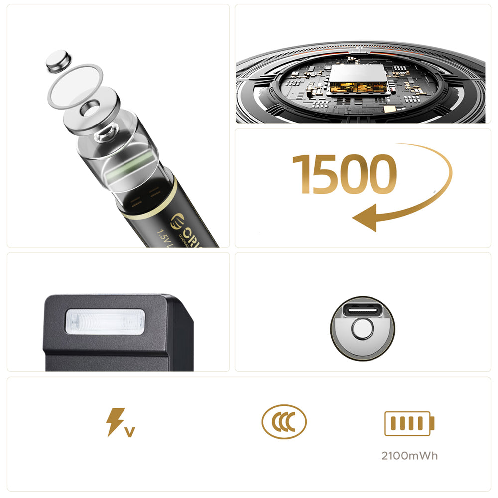 Orico Ener-G EG5C Lithium Battery 1.5V 2100mWh AA USB-C Rechargeable Battery with Charging Cable 4 pcs._2