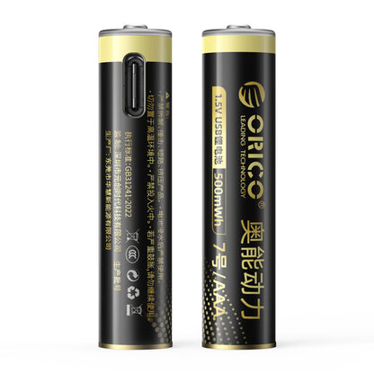 Orico Ener-G EG7C lithium battery 1.5V 500mWh AAA USB-C rechargeable battery 2 pcs._0