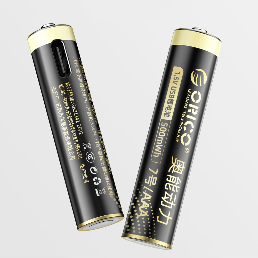Orico Ener-G EG7C lithium battery 1.5V 500mWh AAA USB-C rechargeable battery 4 pcs._1