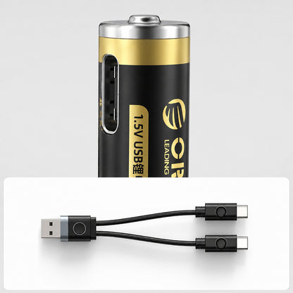 Orico Ener-G EG7C AAA Lithium Battery 1.5V 500mWh USB-C Rechargeable Battery with Charging Cable 2 pcs._7