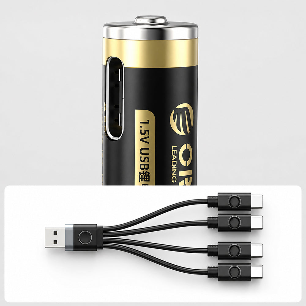 Orico Ener-G EG7C lithium battery 1.5V 500mWh AAA USB-C rechargeable battery with charging cable 4 pcs._7