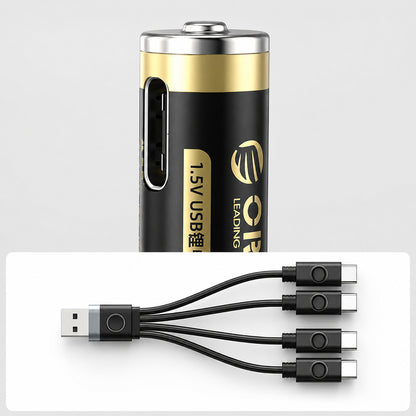 Orico Ener-G EG7C lithium battery 1.5V 500mWh AAA USB-C rechargeable battery with charging cable 4 pcs._7