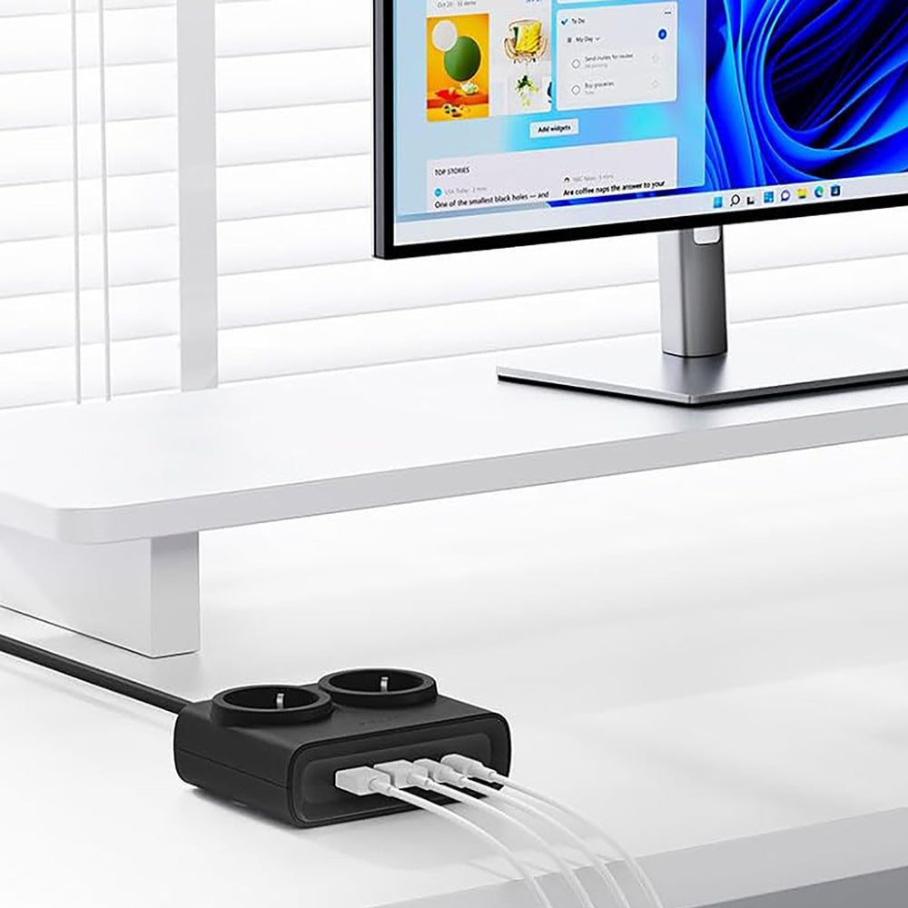 Orico PDC25 25W 6in1 Power Strip 2x AC + 2x USB-A + 2x USB-C - Black_3