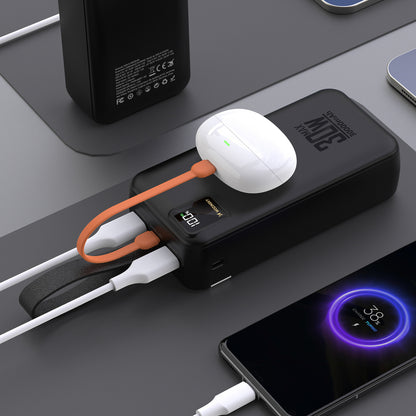 Wozinsky W8-W 30000 mAh 30W Powerbank 2x USB-A and USB-C with Flashlight - Black_4