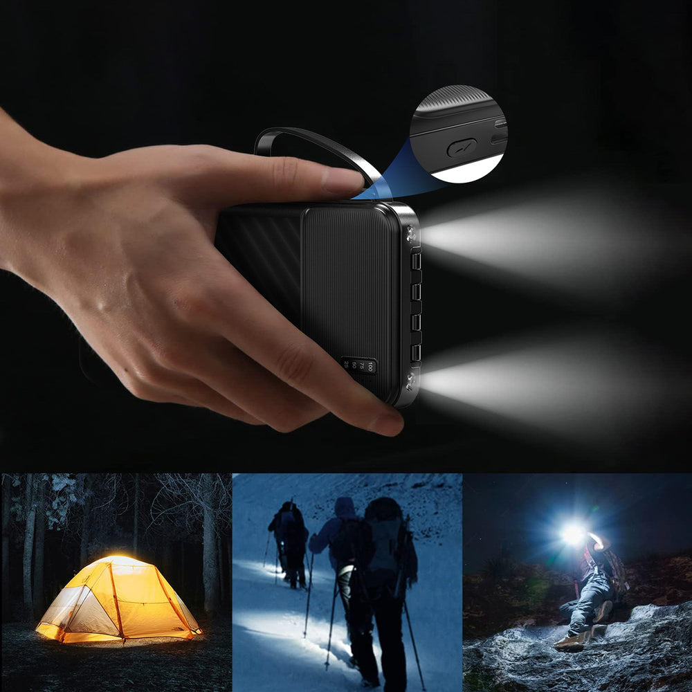 Wozinsky W11-B 10000mAh 10W Powerbank with Built-in Cables and Flashlight - Black_3