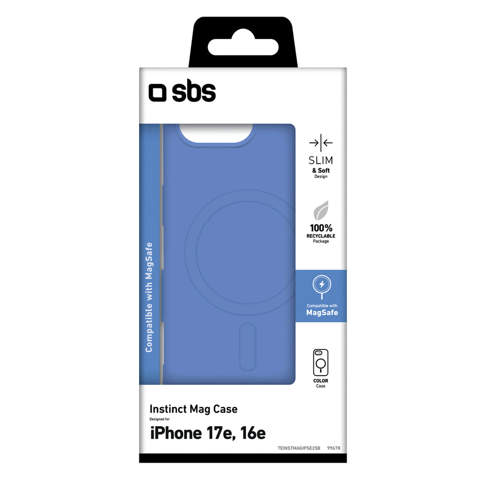 SBS Instinct Mag Case for iPhone 16e / 17e Compatible with MagSafe - Blue_2