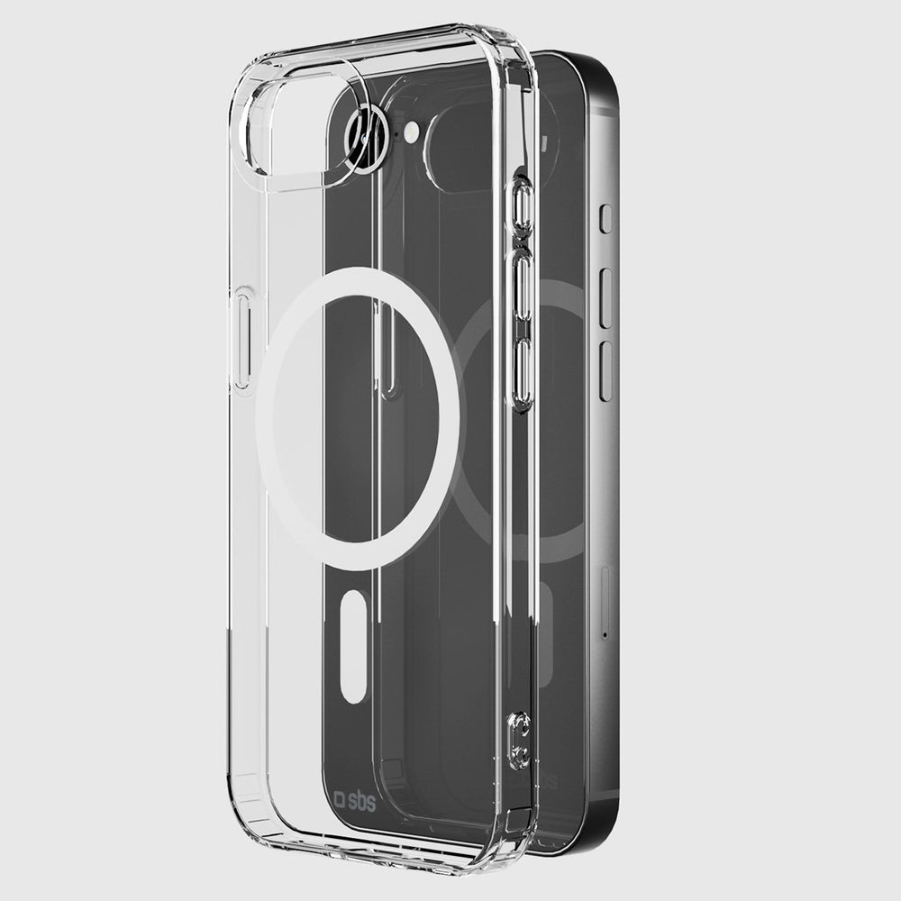 SBS Cover Light Mag Protective Case for iPhone 16e / 17e Compatible with MagSafe - Transparent_2