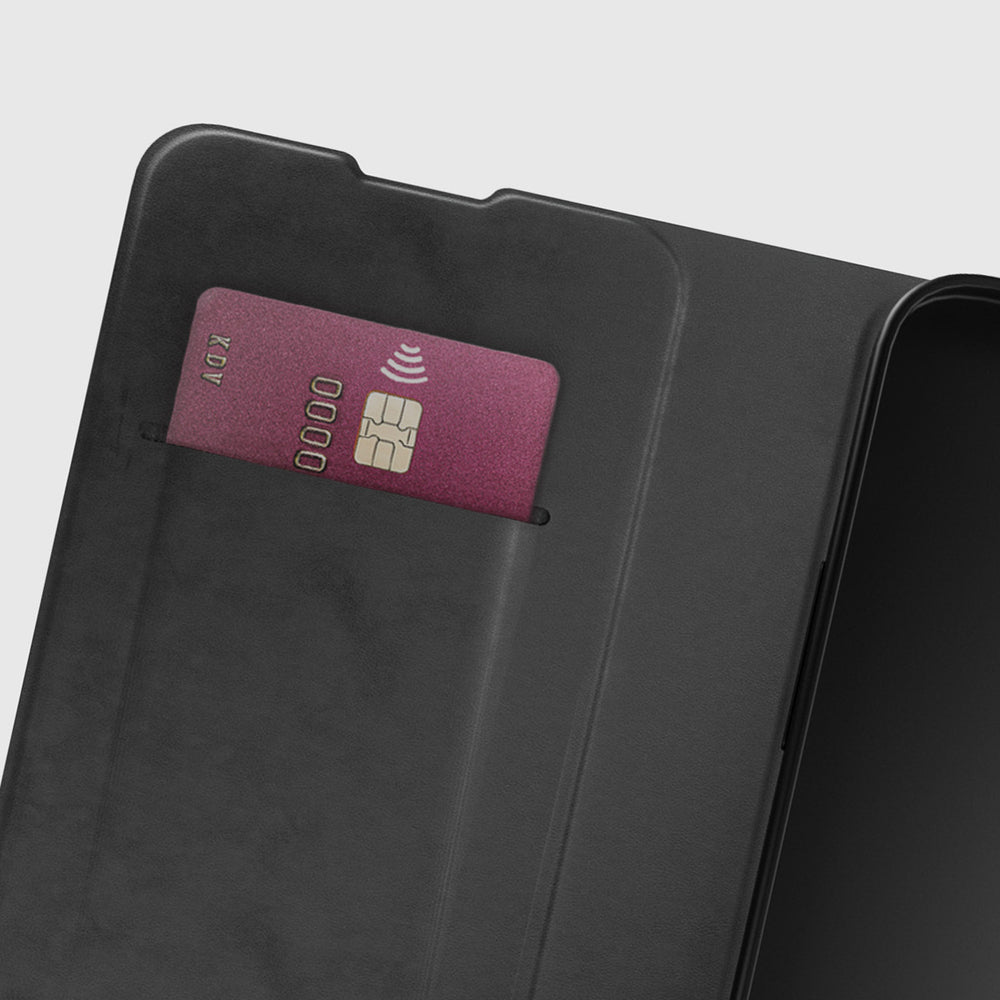 SBS Wallet Smooth Case for iPhone 16e / 17e with Flip - Black_4