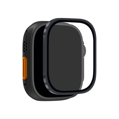 Puro Tempered Glass with Titanium Bezel for Apple Watch Ultra / Ultra 2 / Ultra 3M - Black_0