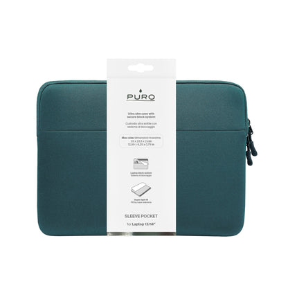 Puro Slim Pocket 13" Laptop Bag - Green_1