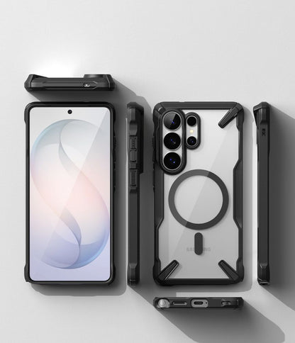 Ringke Fusion X Magnetic MagSafe Case for Samsung Galaxy S26 Ultra - Clear Black_4