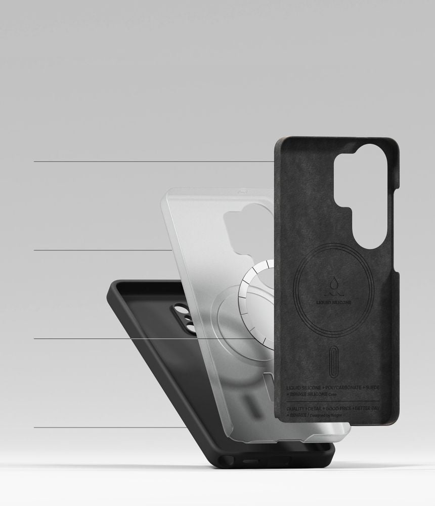 Ringke Silicone MagSafe Case for Samsung Galaxy S26 Ultra - Black_5