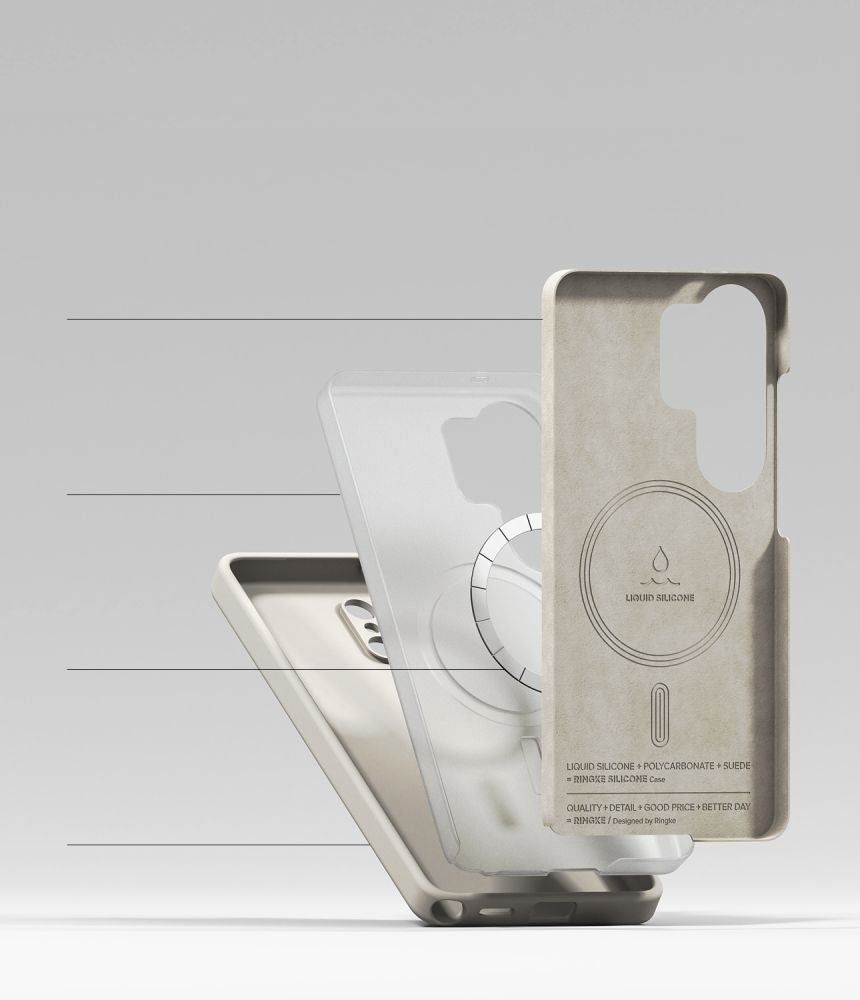 Ringke Silicone MagSafe Case for Samsung Galaxy S26 Ultra - Beige_5