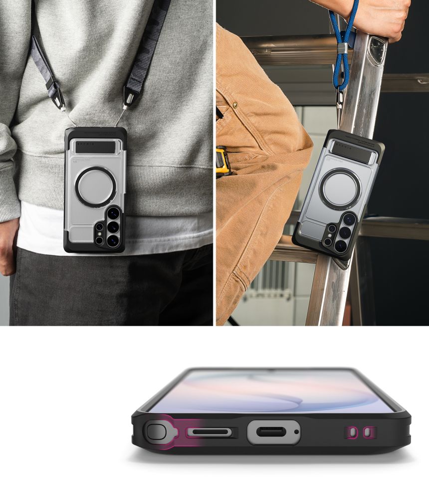 Ringke UX Magnetic MagSafe Case for Samsung Galaxy S26 Ultra - Clear Black_7