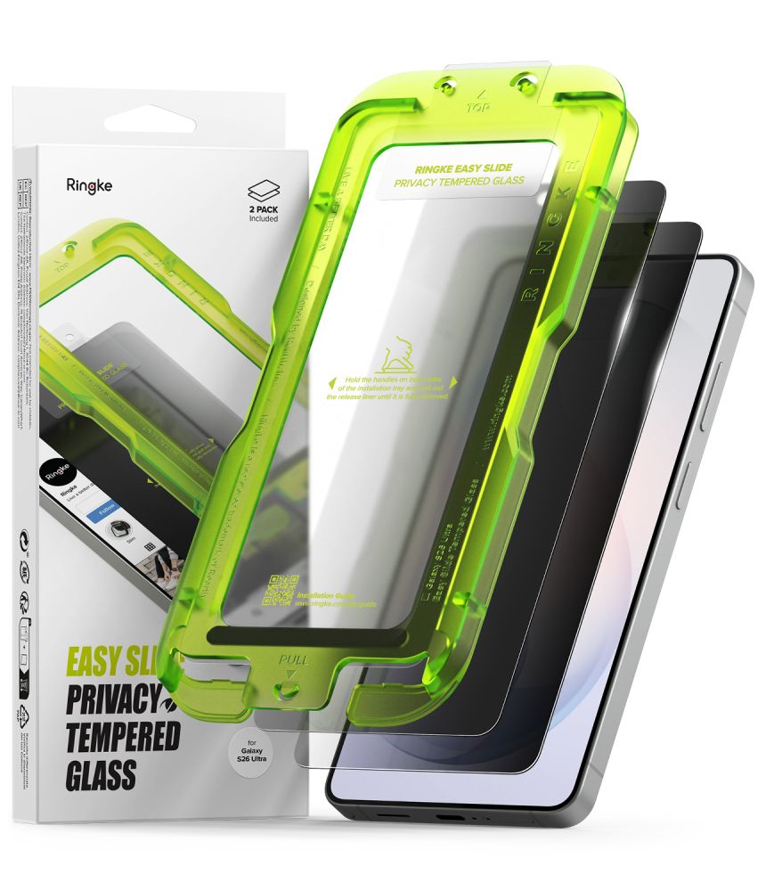Ringke Easy Slide Privacy Tempered Glass 2-Pack for Samsung Galaxy S26 Ultra_0