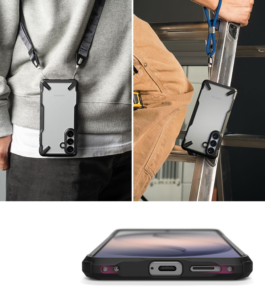 Ringke Fusion X Case for Samsung Galaxy S26+ - Transparent Black_5