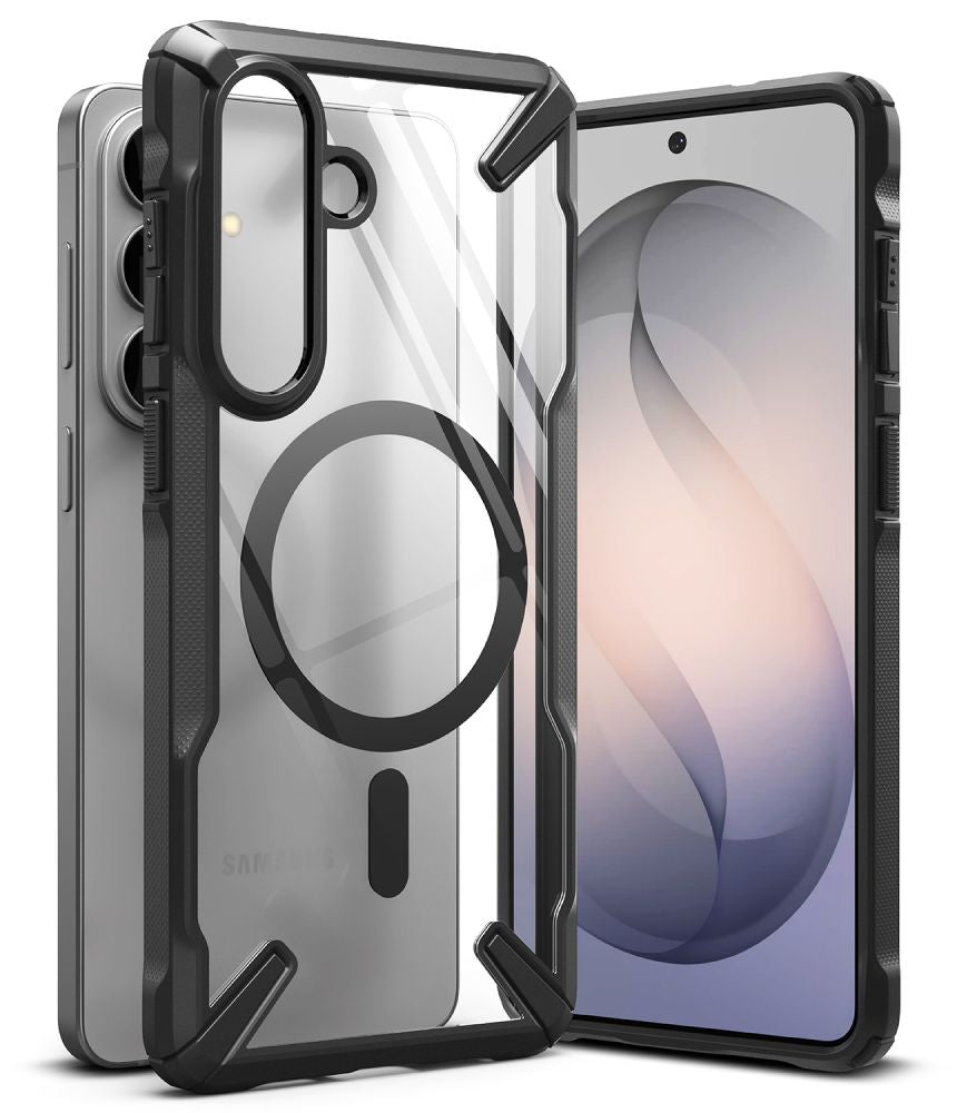 Ringke Fusion X Magnetic MagSafe Case for Samsung Galaxy S26+ - Clear Black_0