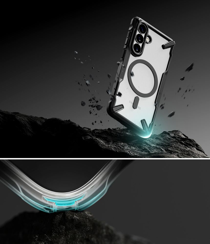 Ringke Fusion X Magnetic MagSafe Case for Samsung Galaxy S26+ - Clear Black_7