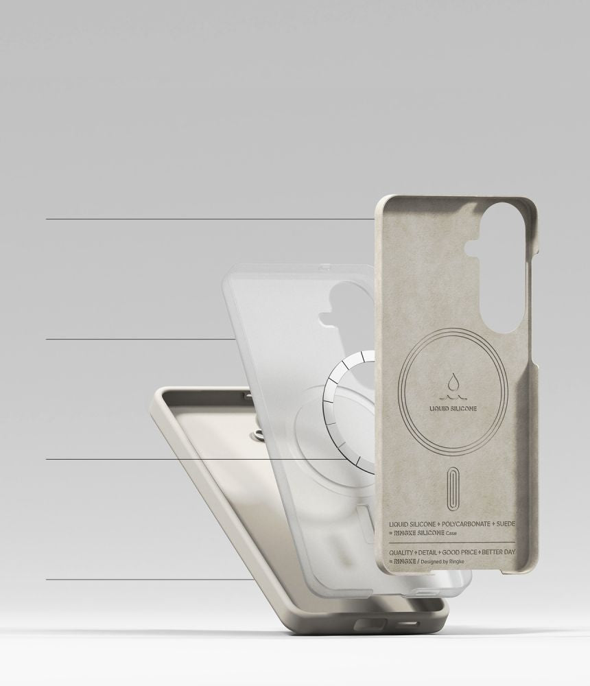 Ringke Silicone MagSafe Case for Samsung Galaxy S26+ - Beige_5
