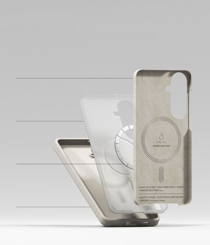 Ringke Silicone MagSafe Case for Samsung Galaxy S26+ - Beige_5