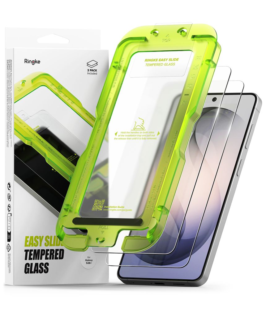 Ringke Easy Slide 2-Pack Tempered Glass for Samsung Galaxy S26+_0