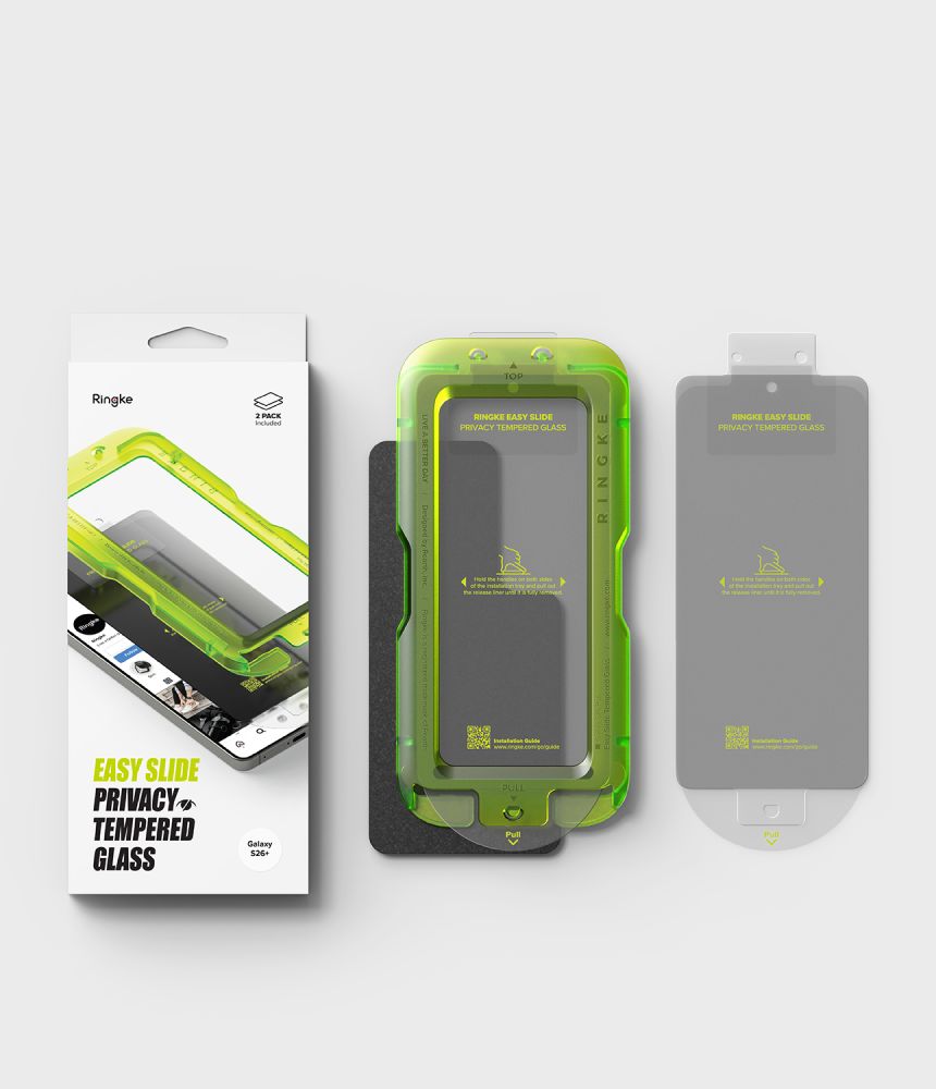 Ringke Easy Slide Privacy 2-Pack Tempered Glass for Samsung Galaxy S26+_6