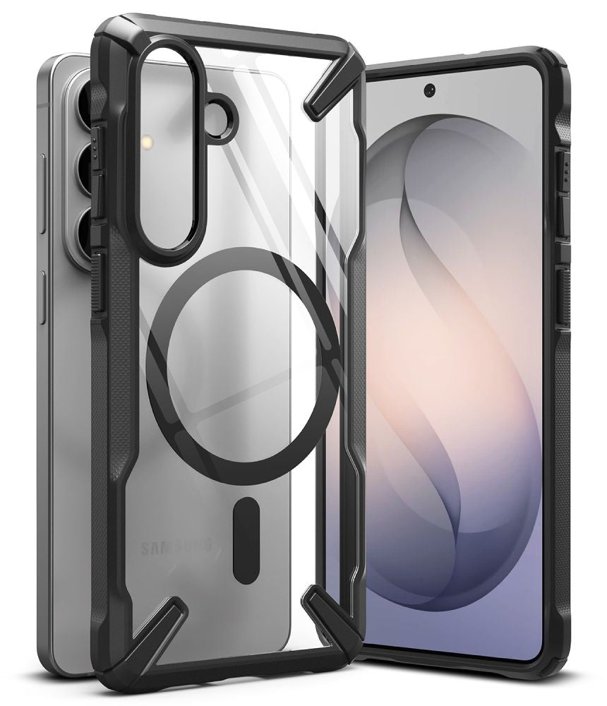 Ringke Fusion X Magnetic MagSafe Case for Samsung Galaxy S26 - Clear Black_0