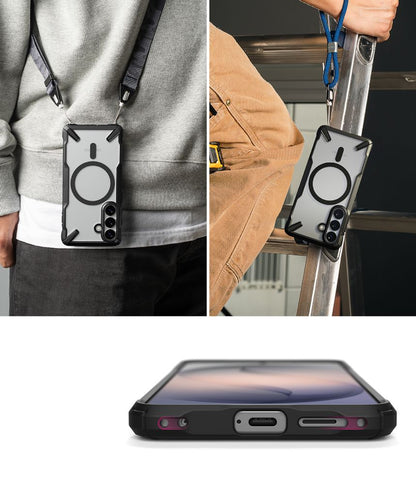 Ringke Fusion X Magnetic MagSafe Case for Samsung Galaxy S26 - Clear Black_6