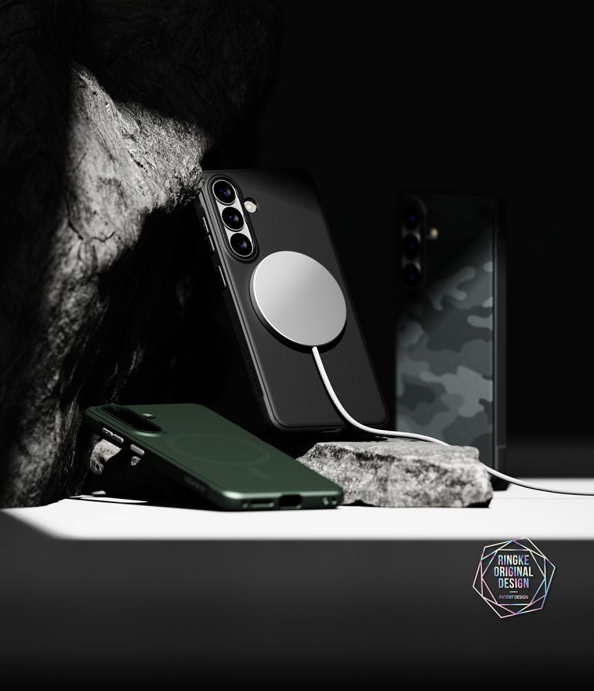 Ringke Onyx Magsafe Case for Samsung Galaxy S26 - Gray and Black_7