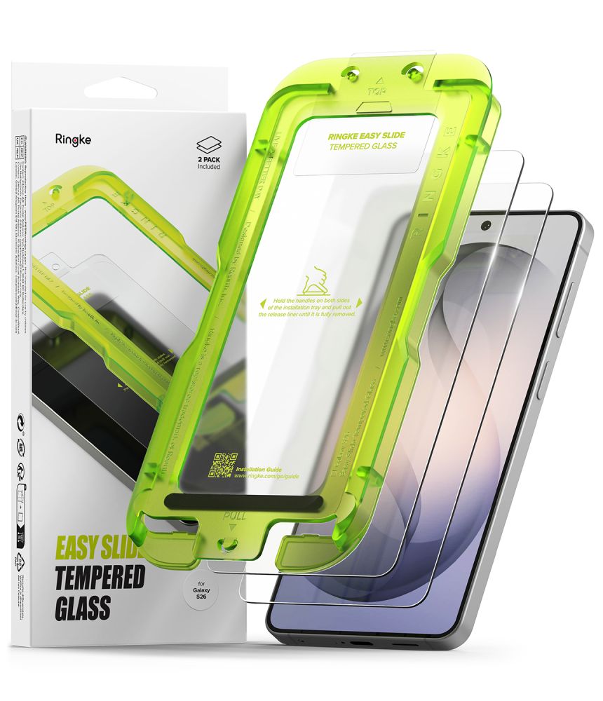 Ringke Easy Slide 2-Pack Tempered Glass for Samsung Galaxy S26_0